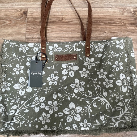 Myra Bag Handbags - Myra weekender bag. Canvas and leather. NWT